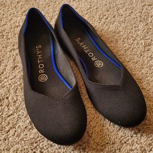 Rothy's Black Round Flats 8.5